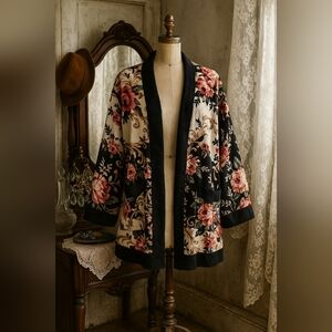 Vintage S.L. Fashions Floral Blazer – Size 14